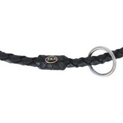 F.R.A. Cordeoring Kripton Cordeo Leder Rond Gevlochten Zwart