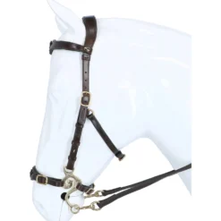 F.R.A. Hackamore Hoofdstel Imperial Softleder Teugels Havana