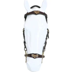 F.R.A. Hackamore Hoofdstel Imperial Softleder Teugels Havana