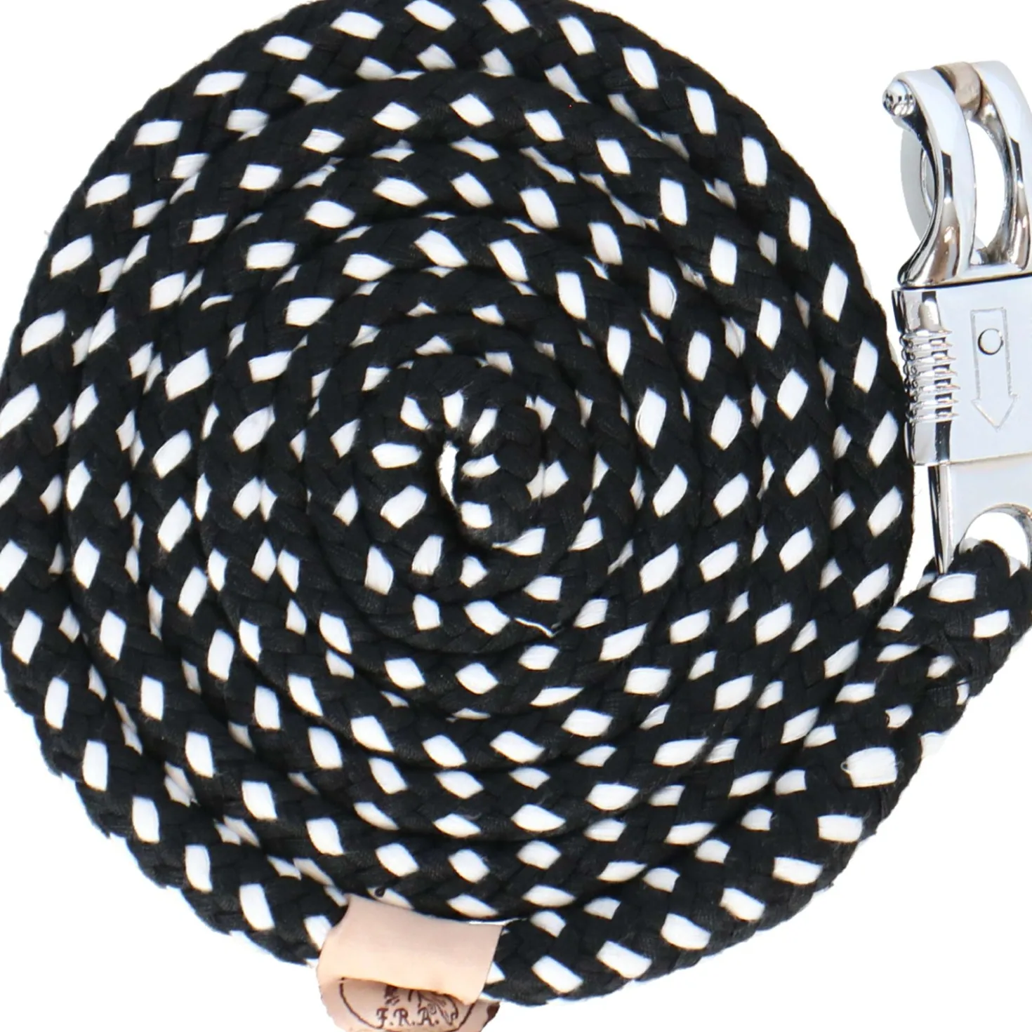 F.R.A. Halstertouw Svendy Ruchi Collection Zwart/Wit