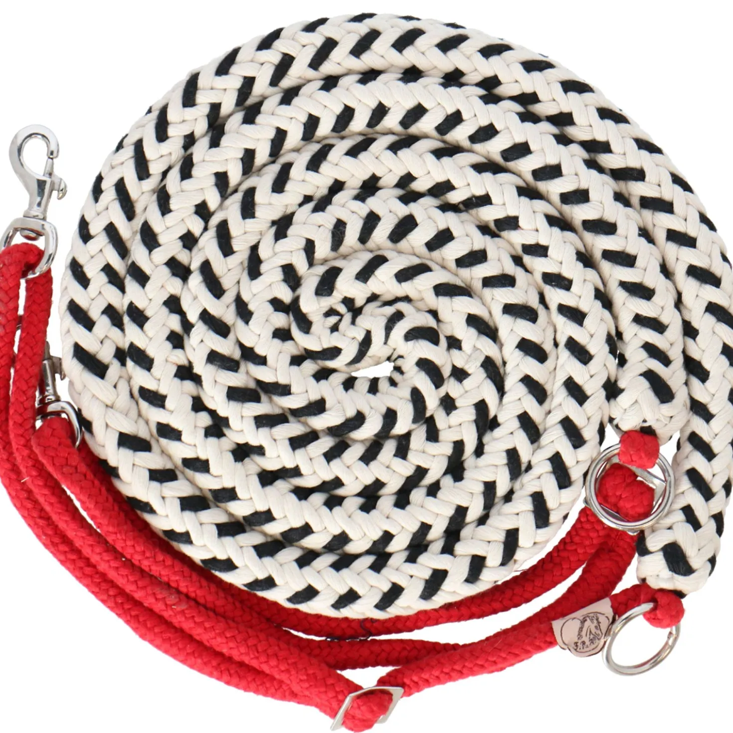 F.R.A. Longeerhulp Peli Naturel/Zwart/Rood