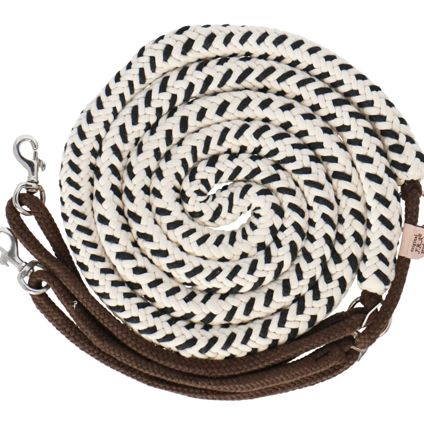 F.R.A. Longeerhulp Peli Naturel/Zwart/Bruin