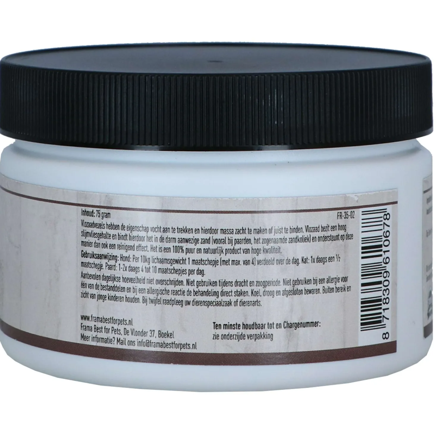 Frama Best For Pets Psyllium Husk Vlozaad Zandreiniger