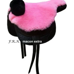 F.R.A. Rijsjabrak Macon Extra Merino met Kniewrongen en Inlagen Zwart/Roze