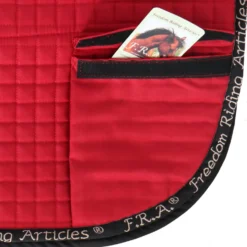 F.R.A. Sjabrak Unica met Tassen voor Boomloos zadel Rood