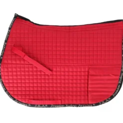 F.R.A. Sjabrak Unica met Tassen voor Boomloos zadel Rood