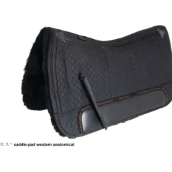 F.R.A. Westernpad De Luxe Extra Volbont 3vaks met Inlagen Zwart