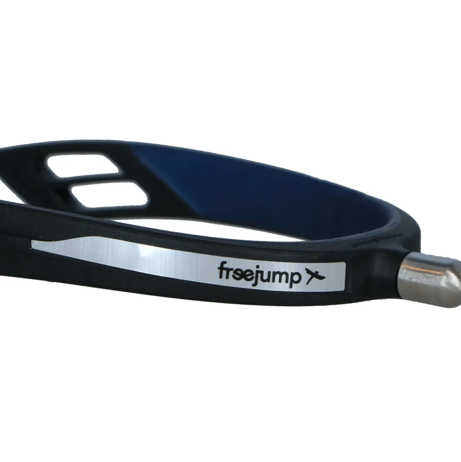 Freejump Knopsporen Spur'on Round End Zwart/Pearl Blue