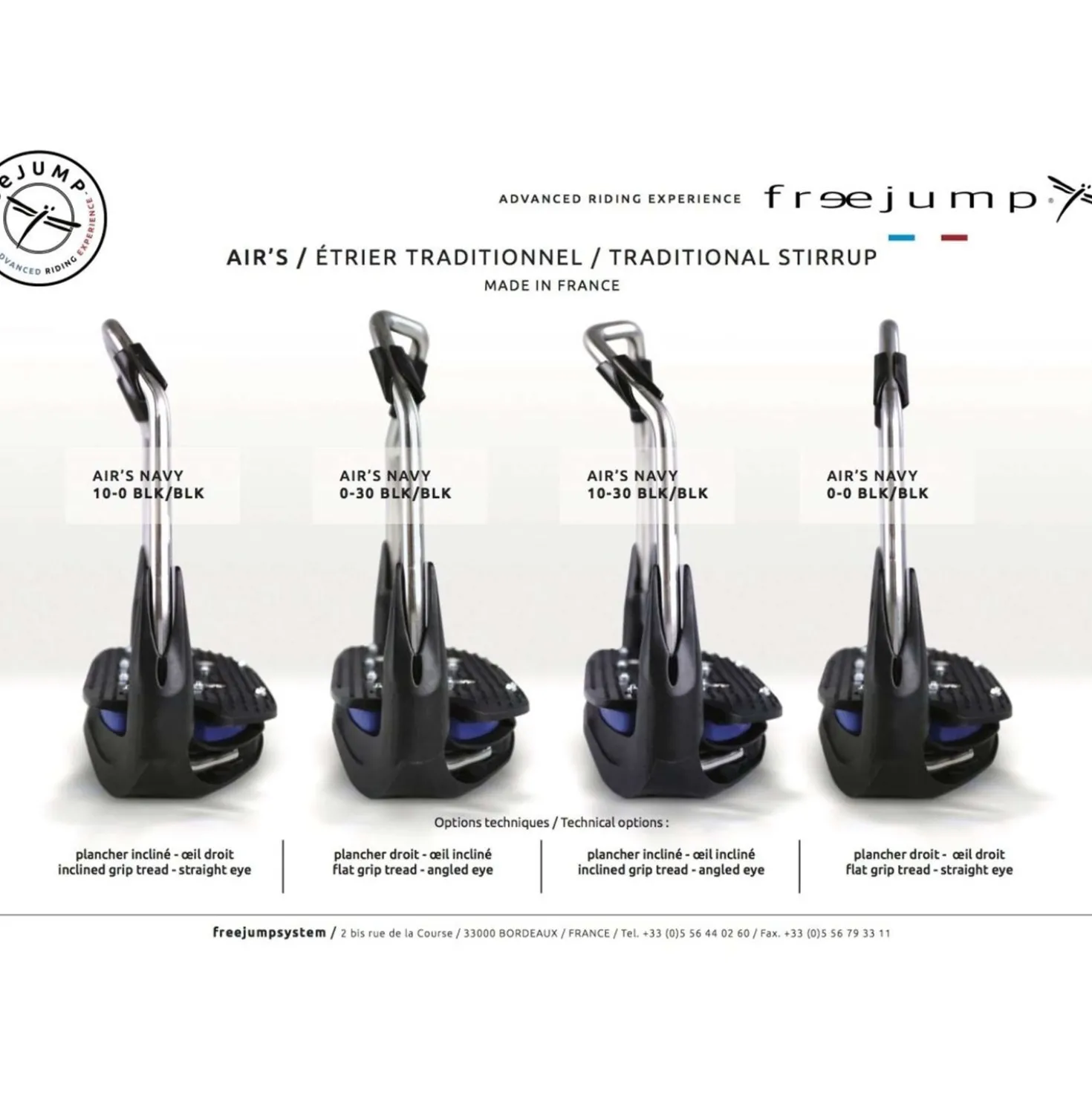 Freejump Stijgbeugels AirS Full Black Zwart