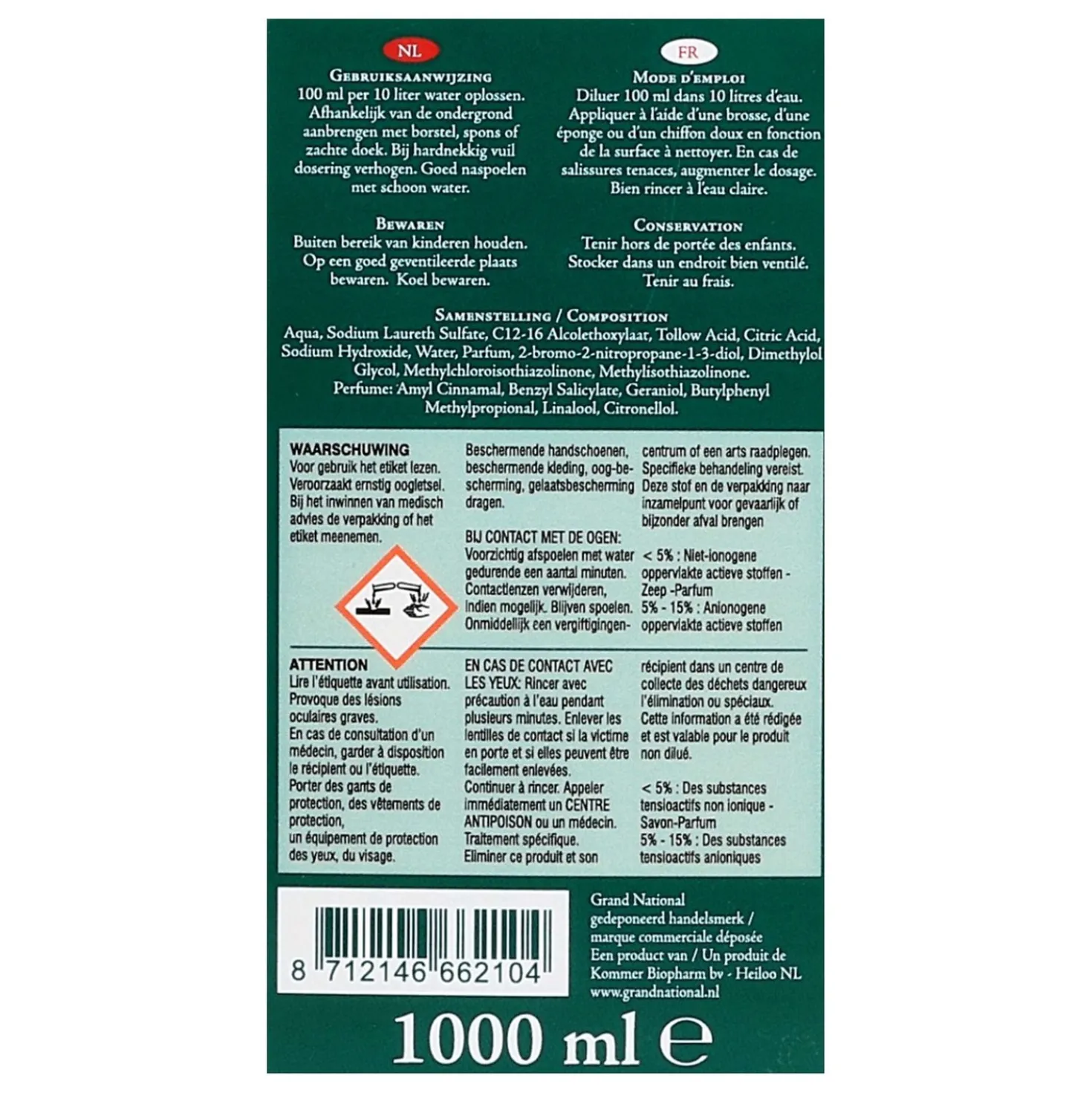 Grand National Fresh & Clear Stalreiniger