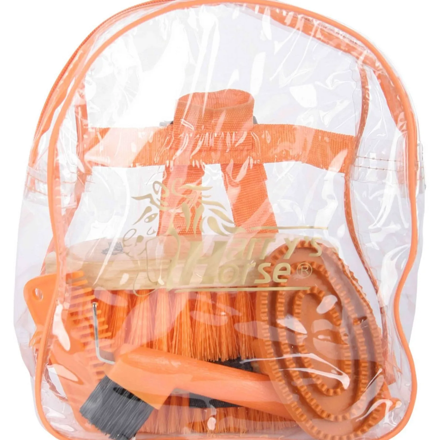 Harry's Horse Backpack Grooming Kit Oranje
