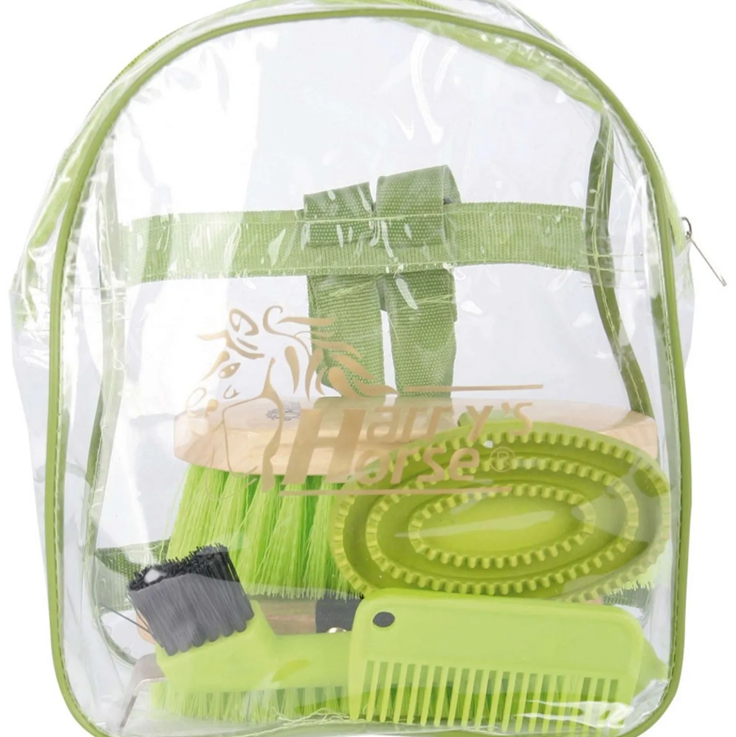 Harry's Horse Backpack Grooming Kit Groen