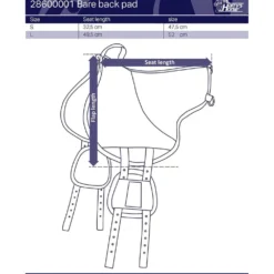 Harry's Horse Bareback Pad Grijs