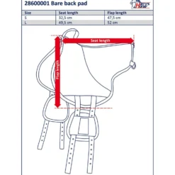 Harry's Horse BareBack Pad Zwart