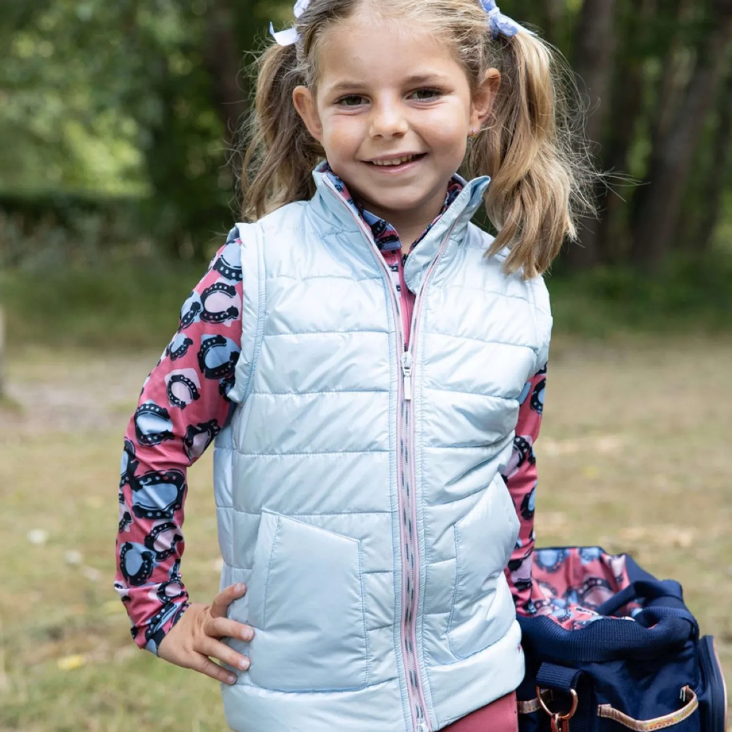 Harry's Horse Bodywarmer Diva Mauvewood Faded-Denim