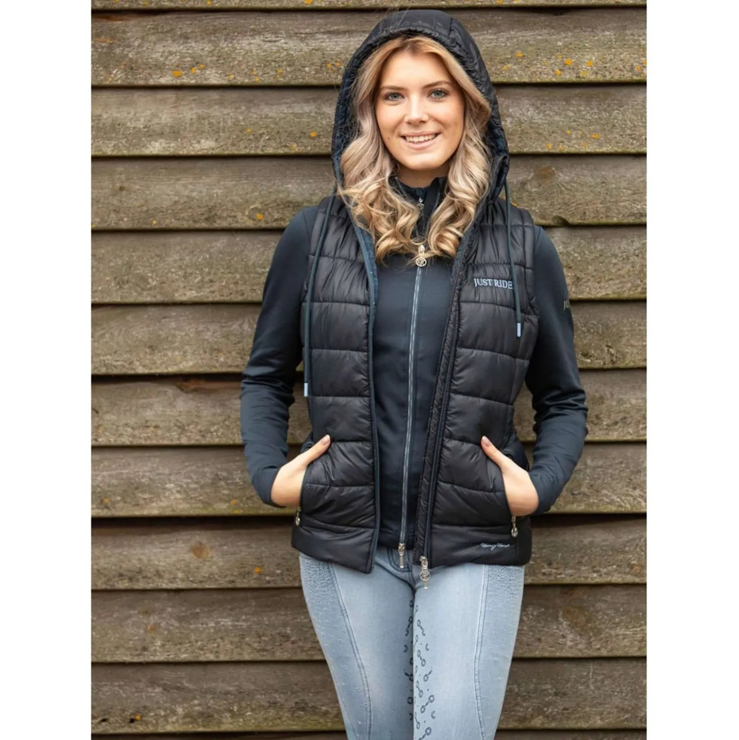 Harry's Horse Bodywarmer Just Ride Retro Navy