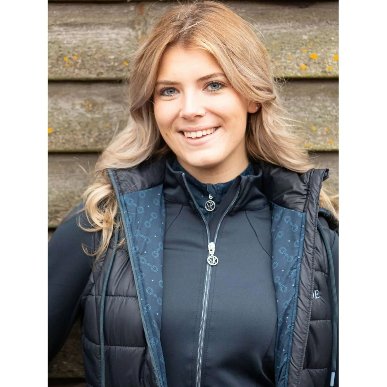 Harry's Horse Bodywarmer Just Ride Retro Navy