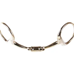 Harry's Horse Bustrens Gold Dubbelgebroken Oval-link