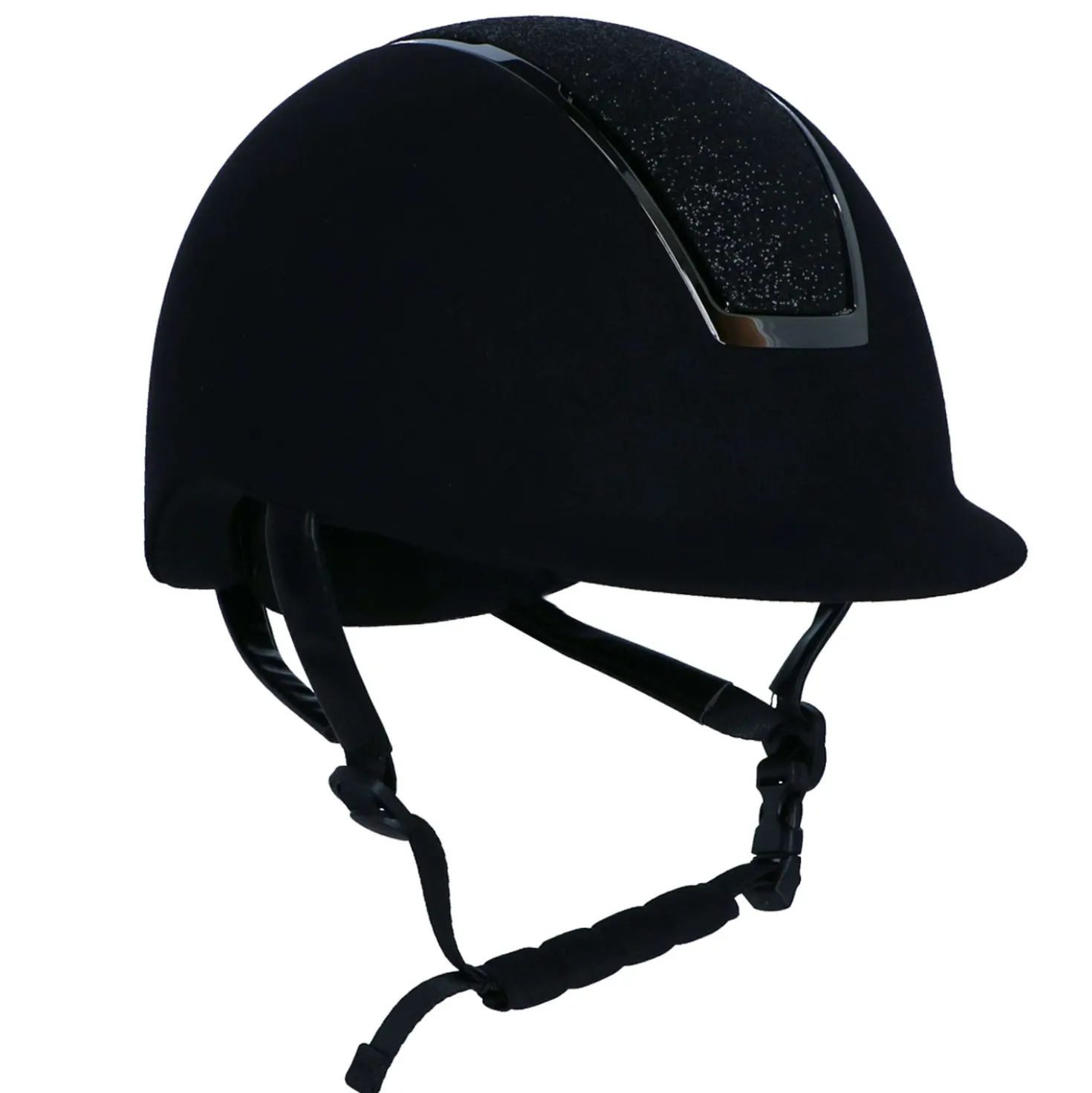 Harry's Horse Cap Regal Velvet Sparkle Zwart