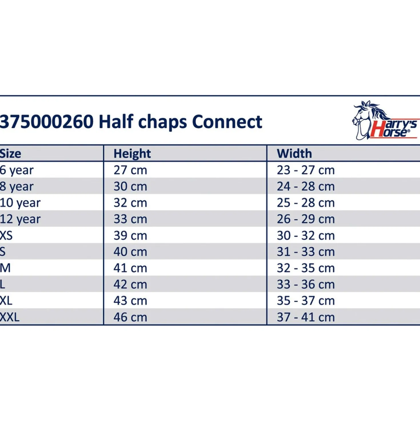 Harry's Horse Chaps Connect Zwart