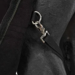 Harry's Horse Fleecedeken met Oprolbare Hals Zwart
