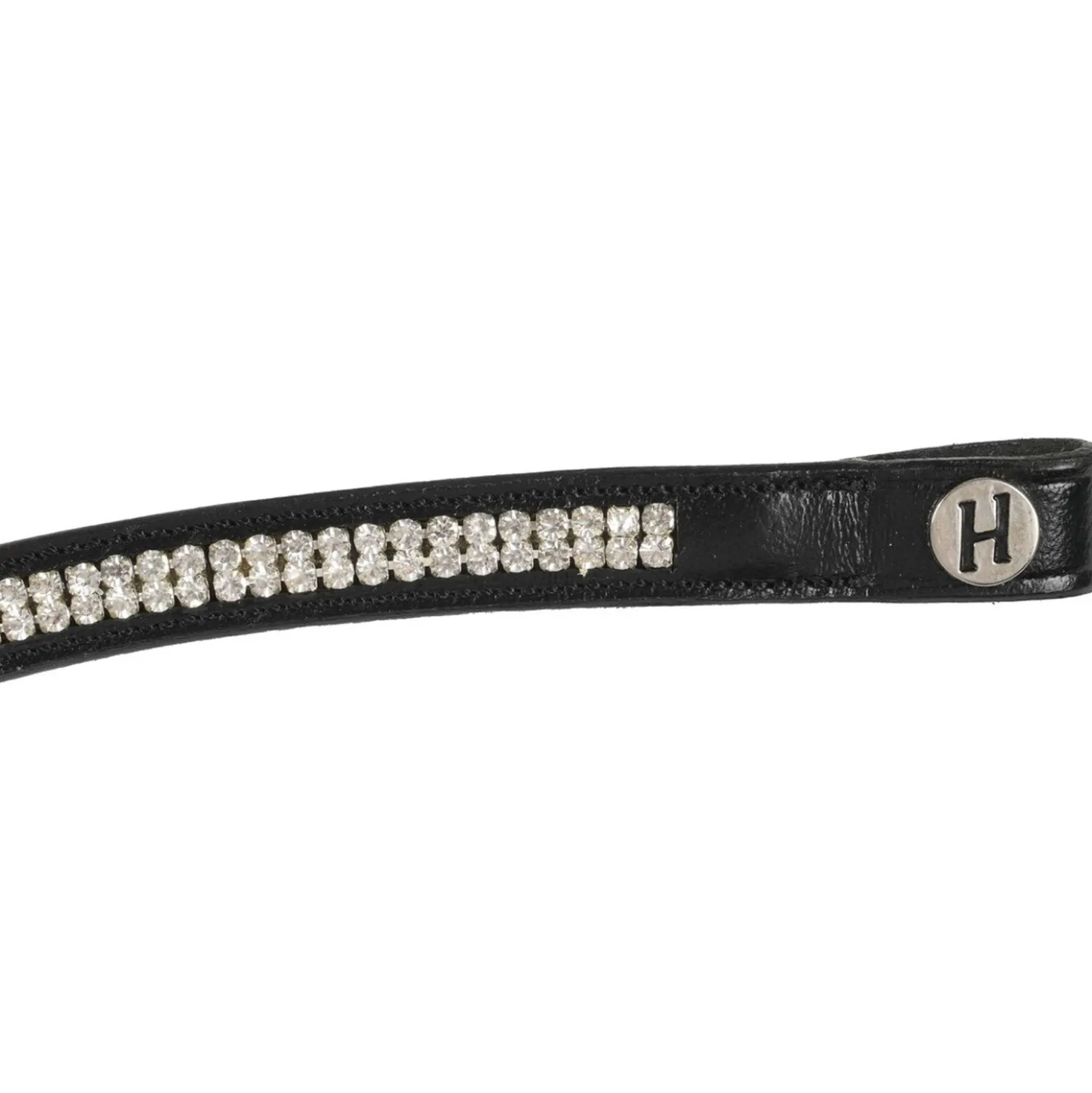 Harry's Horse Frontriem Crystal Wave Zwart/Zilver