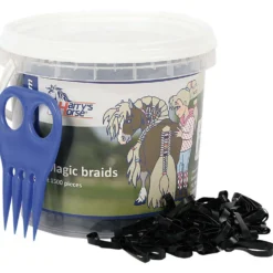 Harry's Horse Haarelastiekjes Magic Braids Pot Zwart