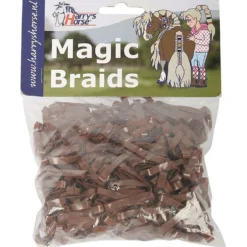 Harry's Horse Haarelastiekjes Magic Braids Zakje Bruin