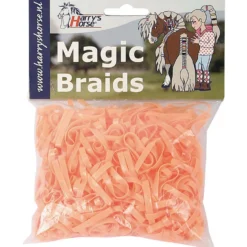 Harry's Horse Haarelastiekjes Magic Braids Zakje Oranje