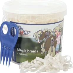 Harry's Horse Haarelastiekjes Magic Braids Pot Wit