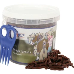 Harry's Horse Haarelastiekjes Magic Braids Pot Bruin