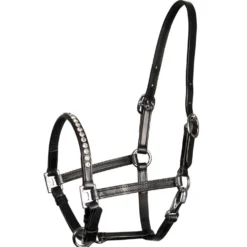 Harry's Horse Halster Crystal Zwart/Zilver