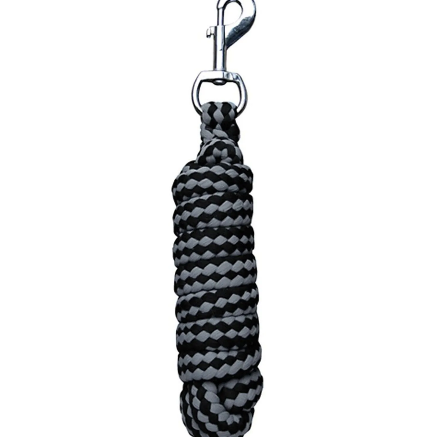 Harry's Horse Halsterlijn Soft Standaard Musketon Zwart/Grijs