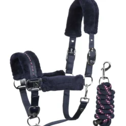Harry's Horse Halsterset Denici Cavalli Purple Passion Crystal Peacoat