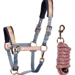 Harry's Horse Halsterset Diva Mauvewood Faded-Denim