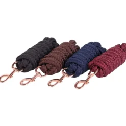 Harry's Horse Halstertouw Soft Musketon Rosegold 1.8m Bordeaux