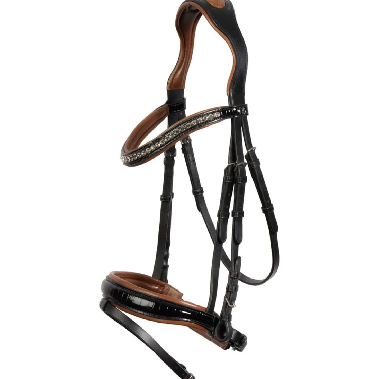 Harry's Horse Hoofdstel Black Cognac Zwart