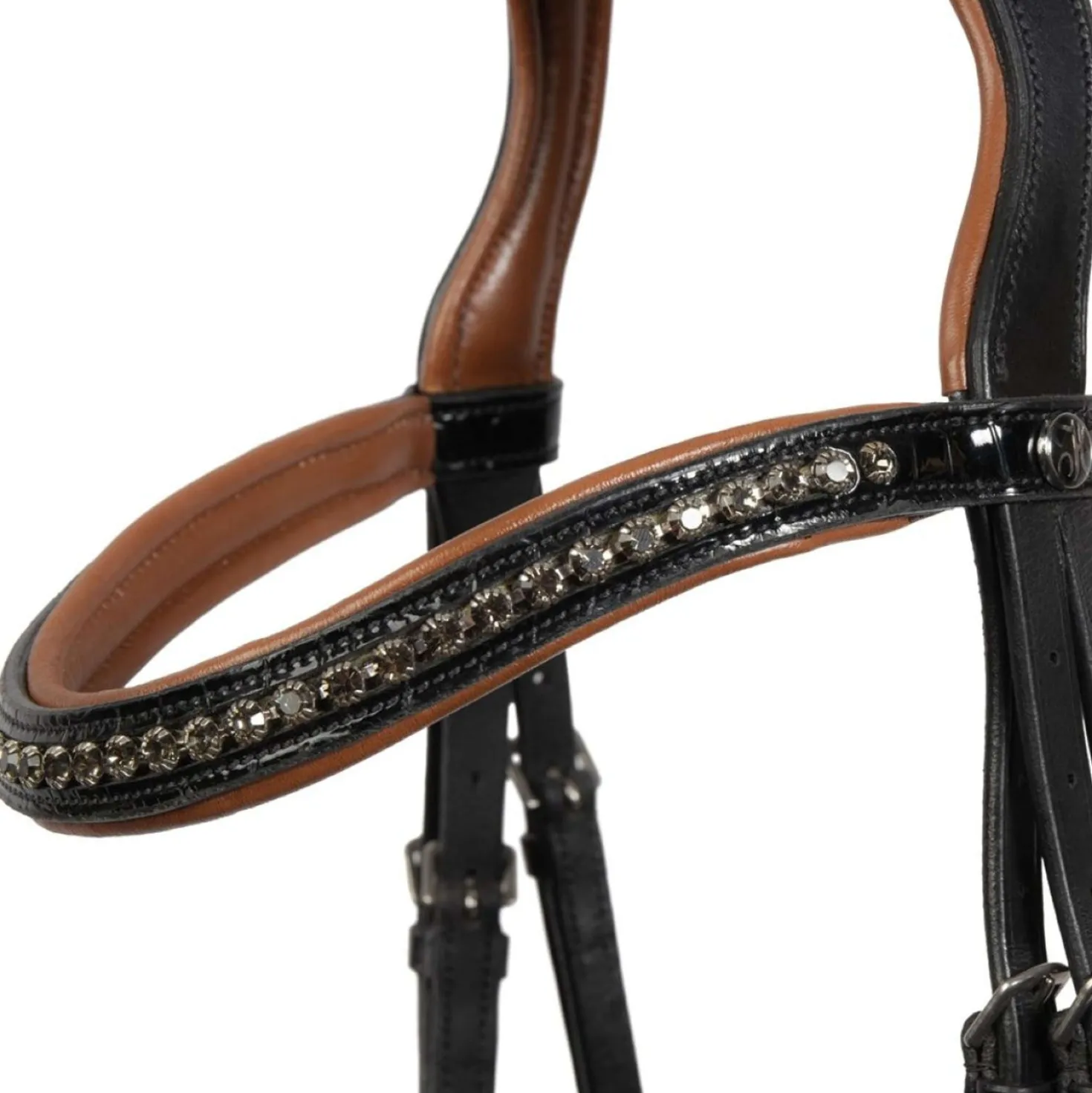 Harry's Horse Hoofdstel Black Cognac Zwart