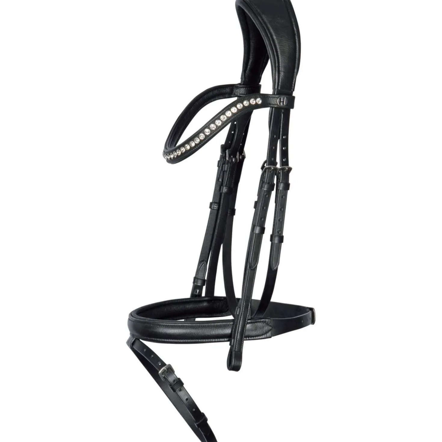 Harry's Horse Hoofdstel Nero Soft Zwart/Zilver