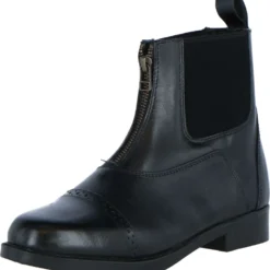 Harry's Horse Jodhpurs leder Hickstead zipper Zwart