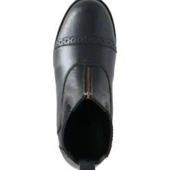 Harry's Horse Jodhpurs leder Hickstead zipper Zwart