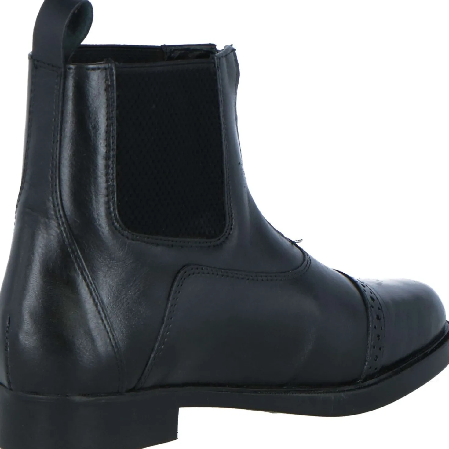 Harry's Horse Jodhpurs leder Hickstead zipper Zwart