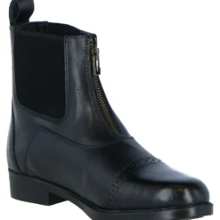 Harry's Horse Jodhpurs leder Hickstead zipper Zwart