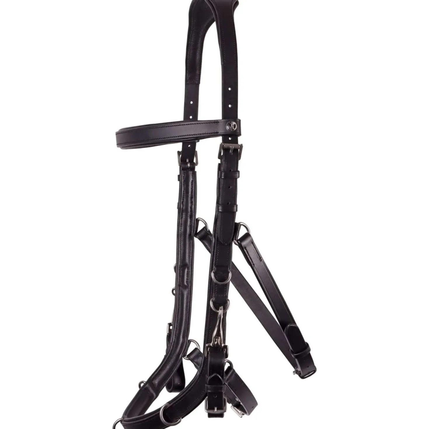 Harry's Horse Kaptoom Hoofdstel Leder Anatomic Zwart