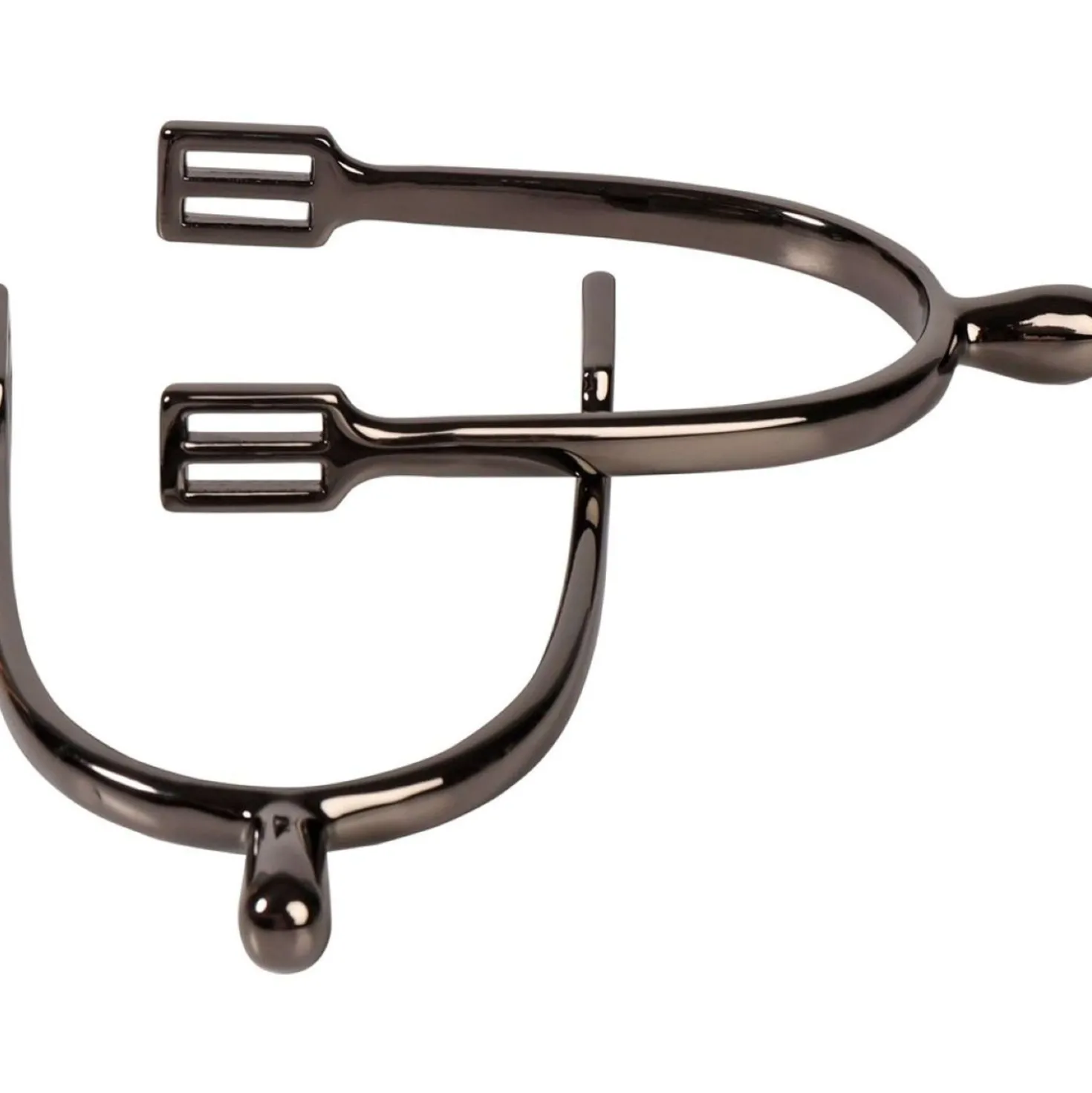Harry's Horse Knopsporen RVS Gunmetal