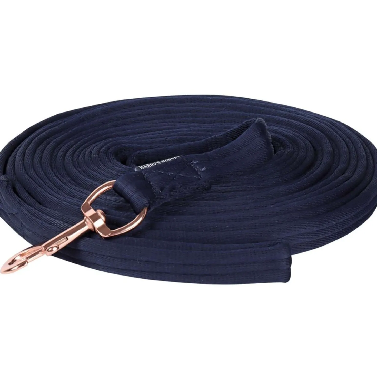 Harry's Horse Longeerlijn Soft Rosegold 8m Navy