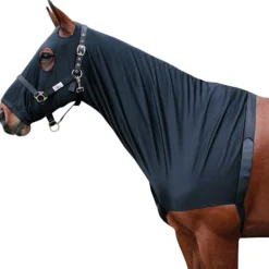 Harry's Horse Lycra Borstbeschermer Met Hoofdkap Zwart