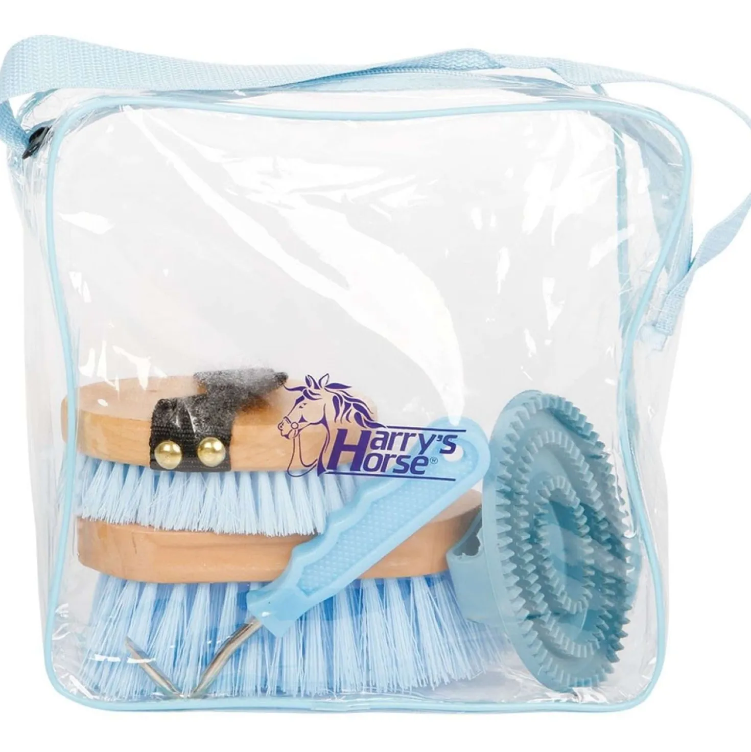 Harry's Horse Mini Grooming Kit Lichtblauw