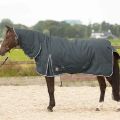 Harry's Horse Outdoordeken Thor 200g met Hals Ebony