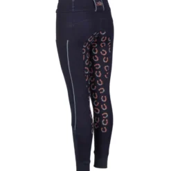 Harry's Horse Rijbroek Equitights Diva Mauvewood Denim Full Grip Collegiate-Blue